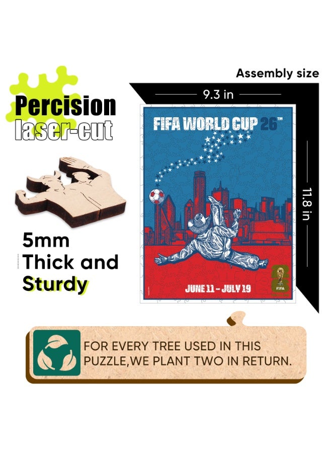 FIFA World Cup FIFA Official Licensed World Cup 26™ Host City Dallas Wooden Jigsaw Puzzle 200 Pieces - Image 4